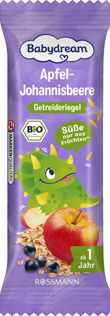 Bild 1 von Babydream Bio Getreideriegel Apfel-Johannisbeere