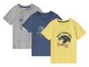 Bild 2 von lupilu® Kleinkinder Jungen T-Shirts, 3 Stück, mit Rundhalsausschnitt