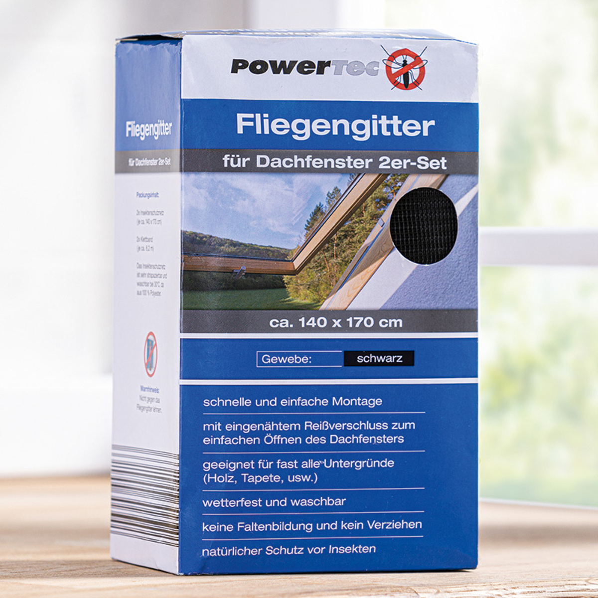 Powertec Insect Dachfenster-Fliegengitter 2er-Set Von Norma Ansehen!