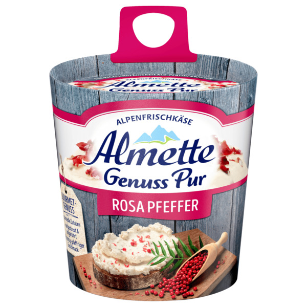 Bild 1 von Almette Alpenfrischkäse Rosa Pfeffer 125g