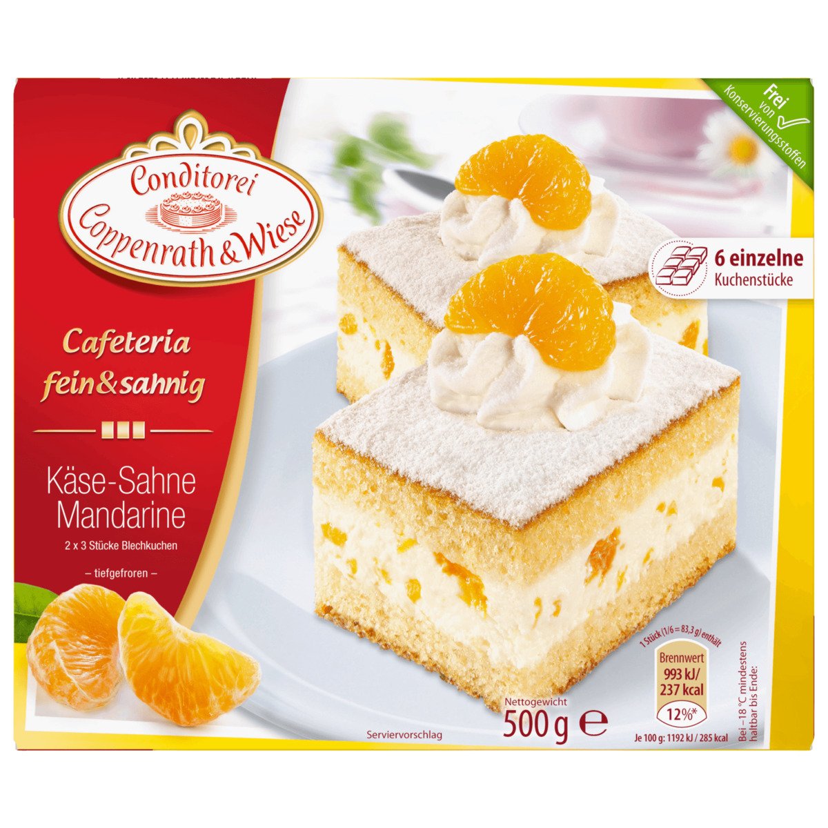 Coppenrath Wiese Käse Sahne Mandarinen Blechkuchen 500g von REWE ansehen