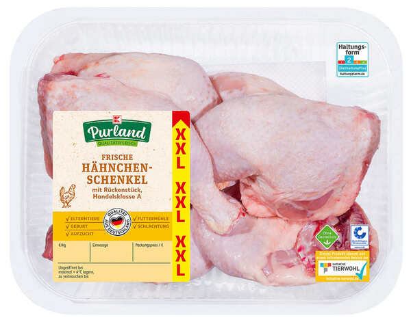 Bild 1 von 2-kg-Großpackg.K-PURLAND Hähnchen-Keulen