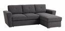 Bild 1 von Schlafsofa Chaiselongue VEJLBY dunkelgrauer Stoff