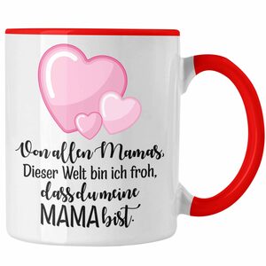 Trendation Tasse Trendation - Beste Mutter Mama Tasse Geschenk von Tochter zum Geburtstag Weihnachten Kaffeetasse Lustig Geschenke Muttertag Muttertagsgeschenk
