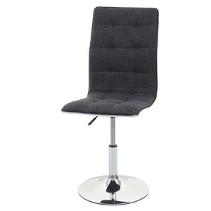 Esszimmerstuhl MCW-C41, Stuhl Küchenstuhl, höhenverstellbar drehbar, Stoff/Textil ~ grau