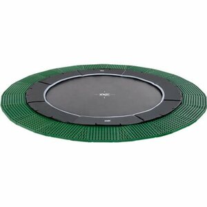 EXIT Dynamic Ebenerdiges Trampolin Ø 305 cm mit Freezone Sicherheitsplatten