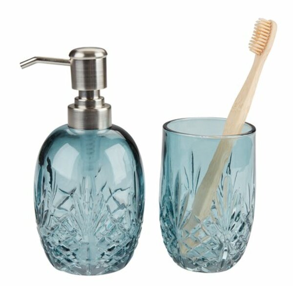 Bild 2 von Seifenspender EDSVALLA recyceltes Glas blau