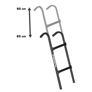 Leiter für Trampoline, schwarz 65-90 cm