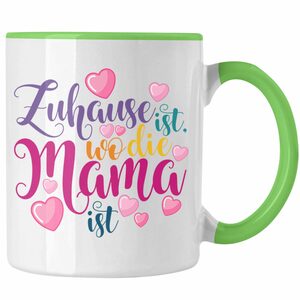 Trendation Tasse Trendation - Mama Geschenk Tasse Zuhause Ist Wo Die Mama Ist Geschenkidee Beste Mama Muttertag Spruch