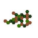 Bild 1 von XXXLutz Hexagon Grün, Hellbraun