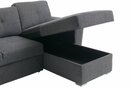 Bild 4 von Schlafsofa Chaiselongue VEJLBY dunkelgrauer Stoff