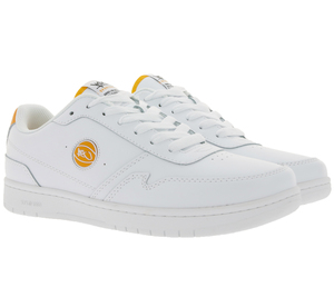 K1X | Kickz Arrive Sneaker Herren Skater-Schuhe mit orangenen Details aus Echtleder 1203-0626/1200 Weiß
