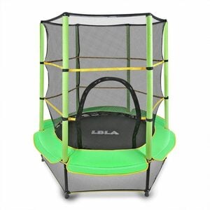 LBLA Kindertrampolin Ø 140,00 cm Fitness Trampolin Garten Indoor & Outdoor, Ø 140,00 cm, (Set, Kindertrampolin mit Sicherheitsnetz belastbar bis 50 kg), Jumpingtrampolin Außentrampolin Sportt