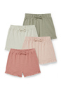 Bild 1 von C&A Multipack 4er-Baby-Shorts, Grün, Größe: 68