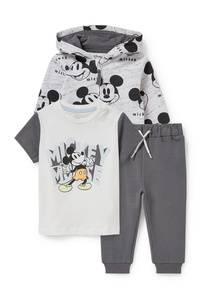 C&A Micky Maus-Baby-Outfit-3 teilig, Weiß, Größe: 68
