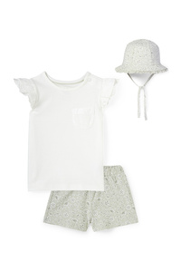 C&A Baby-Outfit-3 teilig, Weiß, Größe: 68