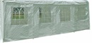 Bild 1 von DEGAMO Seitenplane für Partyzelt, Länge 8 Meter, PVC weiß mit Fenstern