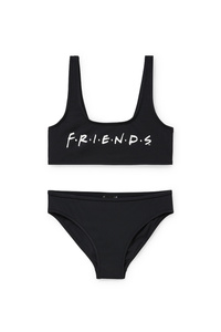C&A Friends-Bikini-2 teilig, Schwarz, Größe: 134-140