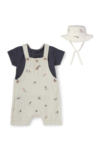 C&A Baby-Outfit-3 teilig, Weiß, Größe: 56