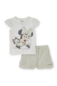 C&A Minnie Maus-Baby-Outfit-2 teilig, Grün, Größe: 68