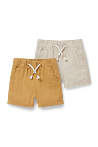 C&A Multipack 2er-Baby-Shorts, Gelb, Größe: 68