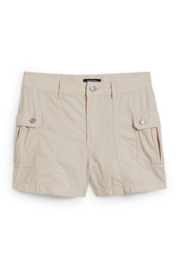 C&A CLOCKHOUSE-Shorts-Low Waist, Beige, Größe: 40