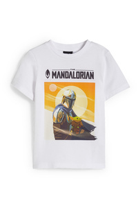 C&A Star Wars: The Mandalorian-Kurzarmshirt, Weiß, Größe: 110