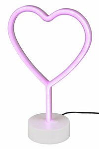Reality Leuchten LED-Tischleuchte HEART FUN, Kunststoff