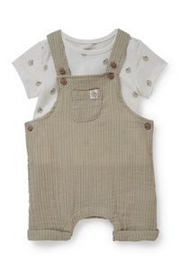 C&A Baby-Outfit-2 teilig, Grau, Größe: 56