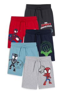 C&A Multipack 5er-Marvel-Shorts, Blau, Größe: 110