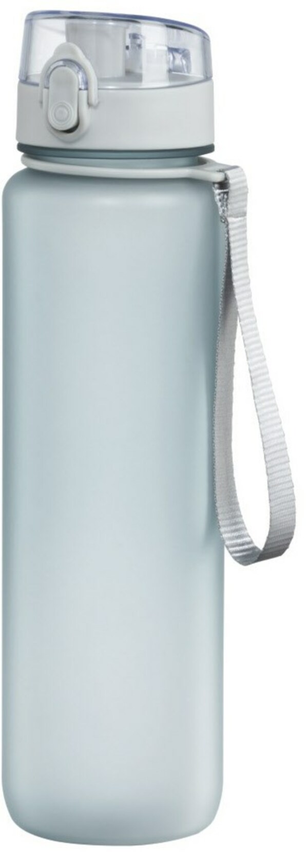 Bild 1 von Sport-Trinkflasche (1l) mit Trageschlaufe Transparent/Blau