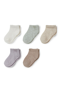 C&A Multipack 5er-Baby-Socken, Grün, Größe: 21-23