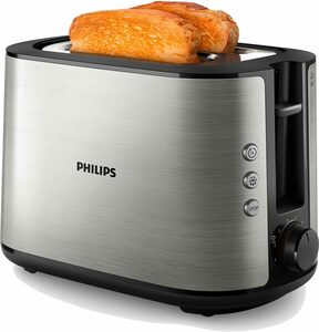 Philips Toaster HD2650/90, 2 kurze Schlitze, für 2 Scheiben, 950 W