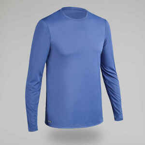 UV-Shirt langarm Eco Surfen Herren blau