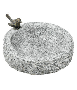 Dehner Granit-Vogeltränke, ca. Ø30/H7 cm