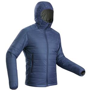 Wattierte Jacke Herren mit Kapuze Komfort bis 5 °C Trekking - MT100