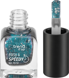 trend !t up Nagellack Easy & Speedy 130 Blue-Glitter