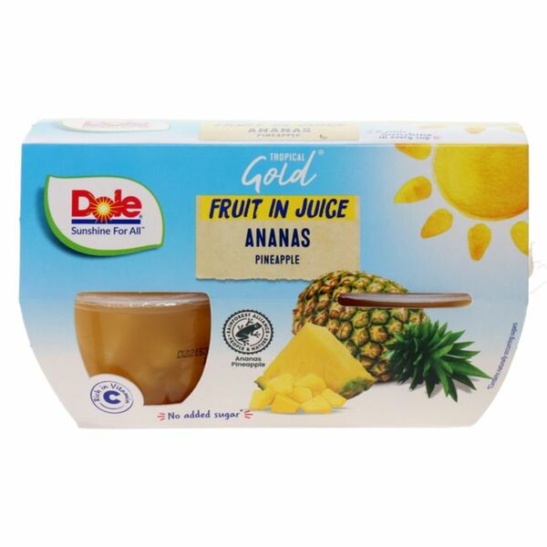 Bild 1 von Dole Ananassstücke in Ananassaft, 4er Pack