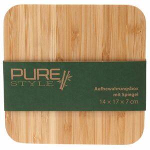 Pure Style Bambus-Aufbewahrungsbox mit Spiegel