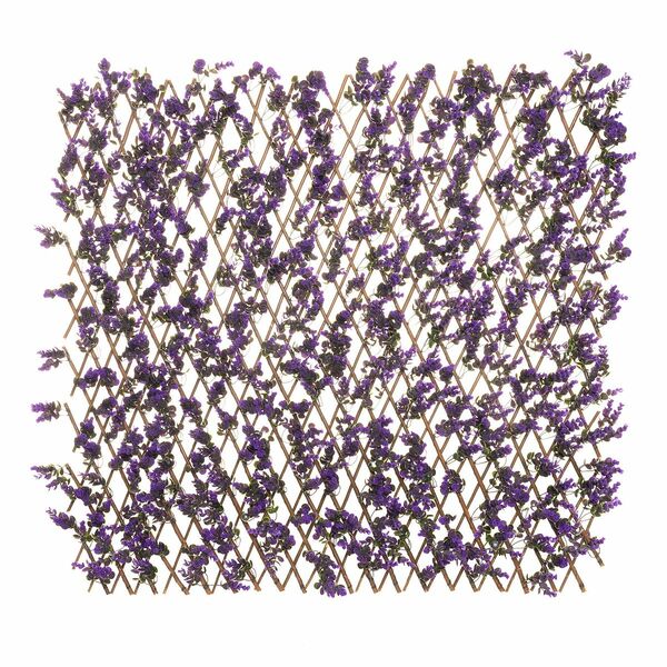 Bild 1 von my GARDEN stories Sichtschutz lila Blüten ausziehbar ca. 200x100cm