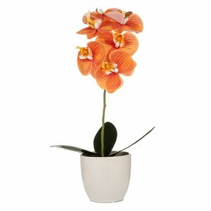 ABELLA Flora künstliche Orchidee Real Touch Effekt Keramiktopf Höhe 45cm