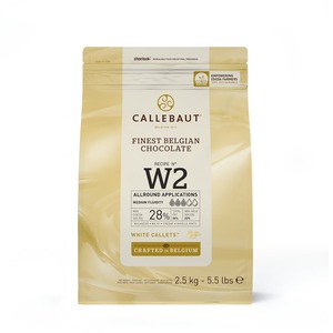 Callebaut Weiße Schokoladendrops 28 % Kakao (2,50 kg)