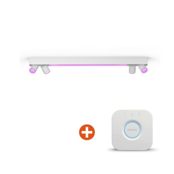 Bild 1 von Philips Hue White & Color Amb. Centris Spot 4 flg. wh 4200lm, inkl. Bridge V2