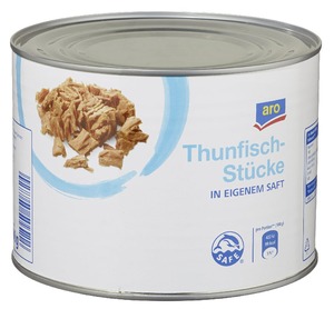 Aro Thunfischstücke In Eigenem Saft (1,705 kg)