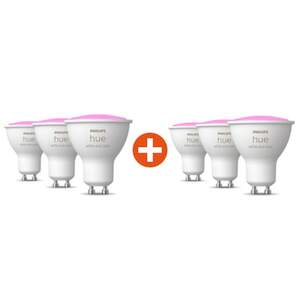 Philips Hue White & Color Ambiance GU10 230lm, 6er Pack