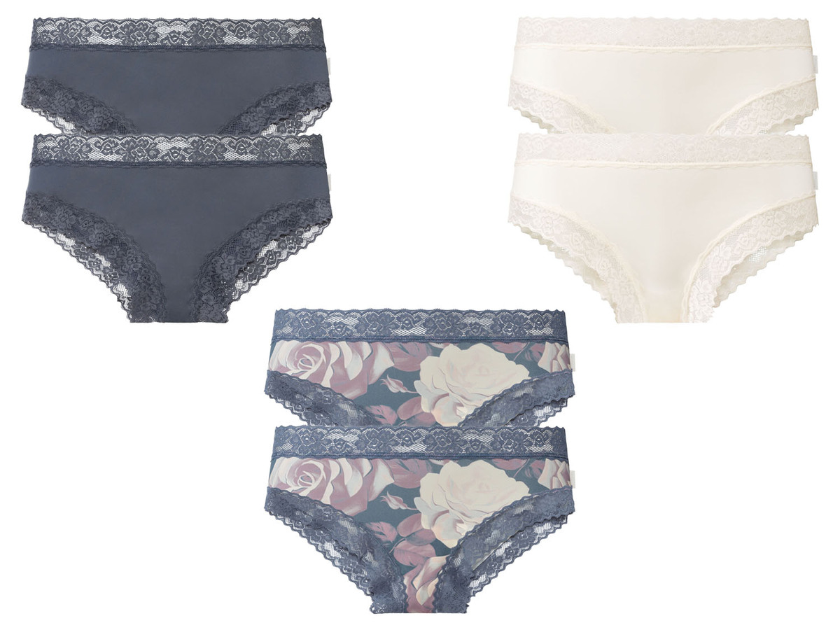 Bild 1 von esmara® Damen Slips, 2 Stück, mit eleganter Spitze