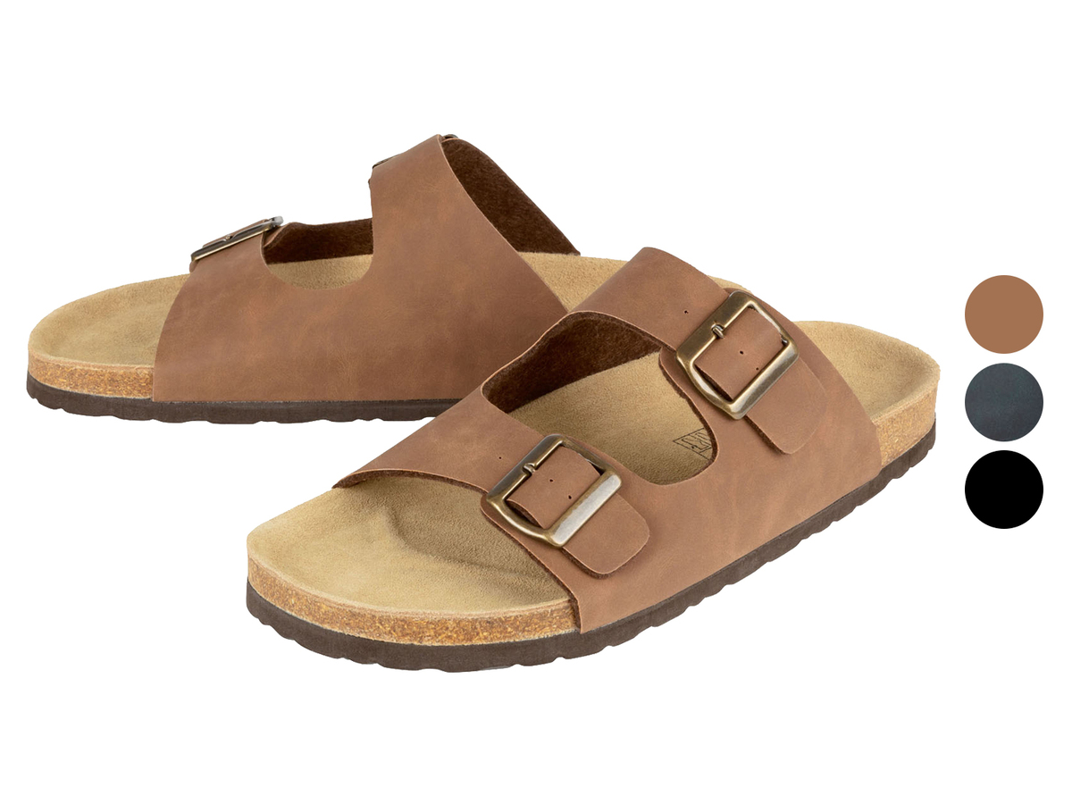 Bild 1 von LIVERGY® Herren Pantoletten mit Tieffußbett und verstellbaren Schnallen