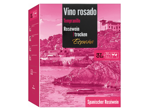 Vino Rosado Tempranillo Bag-in-Box trocken, Roséwein 2022
