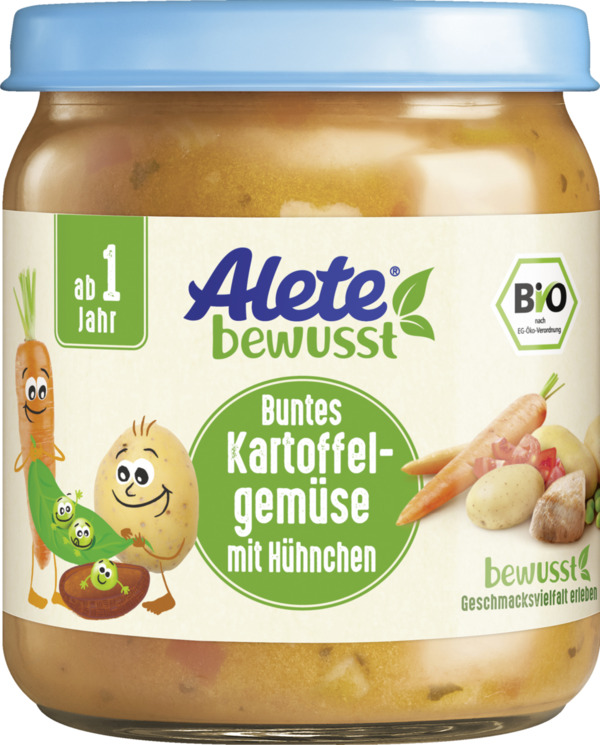 Bild 1 von Alete bewusst Bio Buntes Kartoffelgemüse mit Huhn