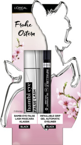 L’Oréal Paris Oster-Set: False Lash Bambi Eye Mascara Schwarz + Infaillible Automatic Grip Eyeliner Intense Black